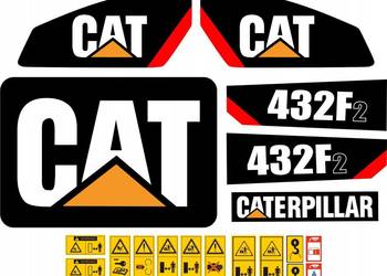 NAKLEJKI NA MASZYNĘ CAT 432f2 CATERPILLAR