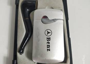 Kolekcjonerska zapalniczka żarowa Benz z fajką.