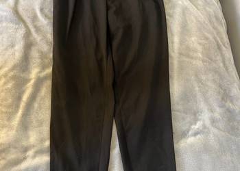 Spodnie czarne eleganckie z wiązaniem