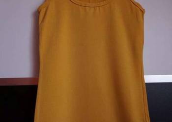 musztardowa Cubus xs 34 koszulka top bokserka