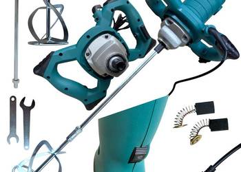 MIESZADŁO elektryczne do zapraw kleju betonu tynku 3200W szczotki 2szt