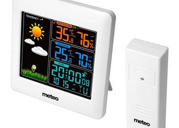 Stacja pogodowa METEO SP93 z DCF i pogodynką + czujnik
