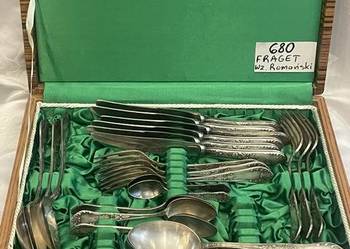 Zestaw zabytkowych sztućców platerowanych Fraget – wzór Romański, Warszawa