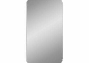 vidaXL Lustro ścienne, srebrne, 80x35 cm, owalne(SKU:348192)