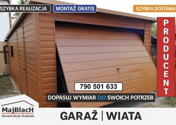 Montaż w Cenie -Garaż Blaszany ZŁOTY DĄB - Garaże Blaszane – Maj-Blach
