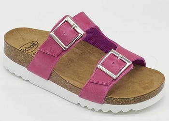 Zdrowotne wygodne klapki Scholl Filippa różowe pink r.37