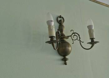 Wisząca lampa metalowa stan bdb gwint e14 kinkiet