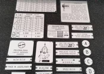 Frezarka ALG 100 Tabliczka Tabliczki PROVOMAJSKA