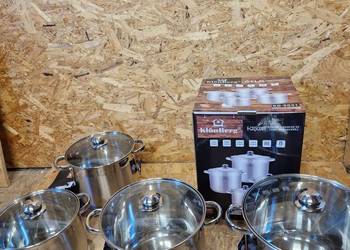 Zestaw garnków KlönBerg stal nierdzewna kb-2531 7/9/11 litrów