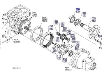 Łożysko kulkowe -oś tylna  m5091, m5101.m6040, m6060