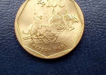 Stare monety 100 rupii 1998 Indonezja stan menniczy
