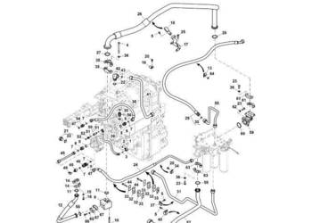 John Deere 9470RX - Przewód olejowy RE581160 (Układ hydrauliczny)