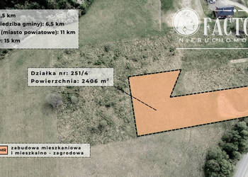Łosie działka budowlana 2406 m2 1191S