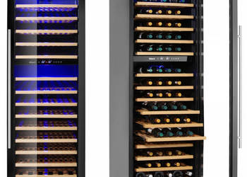 Lodówka na wino dwustrefowa 160 butelek Hendi 237595
