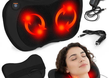 Poduszka masująca z funkcją grzania masażer do ciała 4 głowice 20W ModernH…