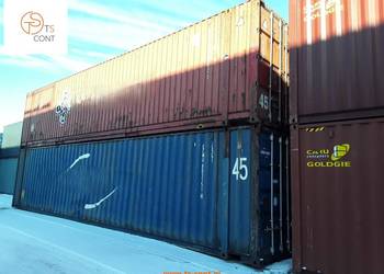Kontener morski magazynowy budowlany 45 HC PW używany szczelny 13,5 metrowy
