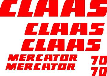 Naklejki Claas Mercator 70 zamienniki
