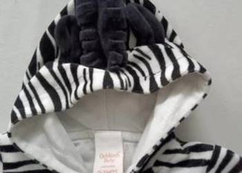 Piżama jednoczęściowa pajacyk niemowlęcy zebra paski jesień