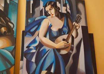 Obraz Kobieta z tamburynem. Tamara Łempicka