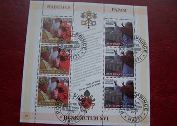 Haiti 2005 CTO Papież Jan Paweł II Benedykt XVI