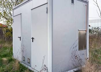 Kontener techniczny / gospodarczy 3x1,7 m, 2 pomieszczenia, szczelny