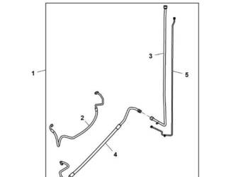 John Deere 9470RX - Przewód hydrauliczny RE590182 (HVAC)