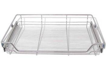 vidaXL Wysuwane kosze druciane, 2 szt., srebrne, 800 mm(50482)