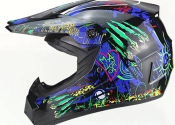 Kask+Gogle na Motocykl, Quada, Hulajnoge, Rower, rozmiar - XL / 57 - 59