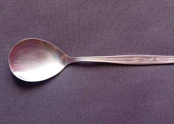 Łyżeczka do cukru ze stali nierdzewnej Hefra, Stainless 18-8. Lata 70-e.