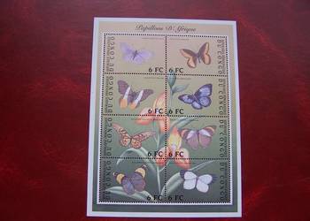 Kongo 2001 MNH Fauna Motyle Afryki