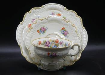 Komplet śniadaniowy Sorau Żary, stan niemal witrynowy, 1928 - 45, UNIKAT!!!