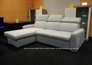 Narożnik 180x238cm NOVARA +Spanie + Pojemnik, Tk. ZMYWALNA = Meble Pyka