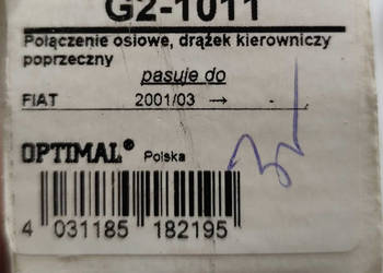 drążek kierowniczy do Fiat Doblo 1.9D