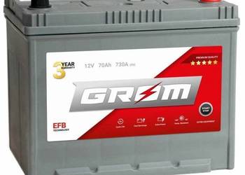 Akumulator GROM EFB START&STOP 70Ah 730A Japan DTR Dostawa Akumulator GROM EFB START&STOP 70Ah 730A Japan DTR Dostawa
