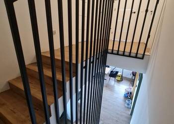 Balustrada Harfowa LOFT | Lamele Stalowe pod wymiar | Cała PL | Montaż