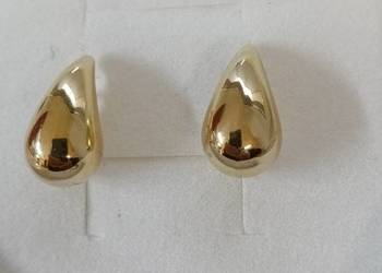 Złote Nowe kolczyki na sztyfcie wys.18mm.pr.333