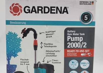 Gardena 14602 pompa do wody 2000l/h do deszczówki beczki spuszczania wody