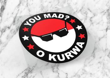 Naklejka POLANDBALL 6 x 6 cm cant into space polan #1