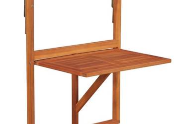 vidaXL Wiszący stolik balkonowy, 64,5x44x80 cm,(SKU:44118)