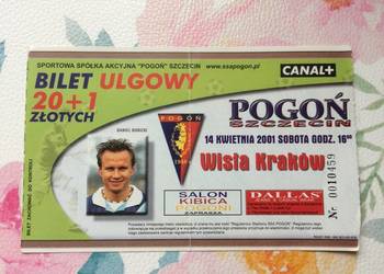 ( 1166.) Bilet Pogoni Szczecin 2001 R.