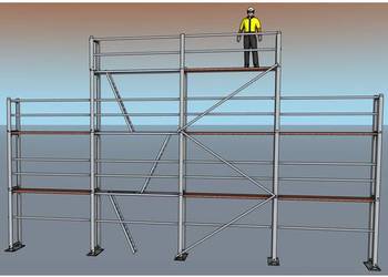 Rusztowanie elewacyjne idealny komplet pletak, poznańskie duży zestaw