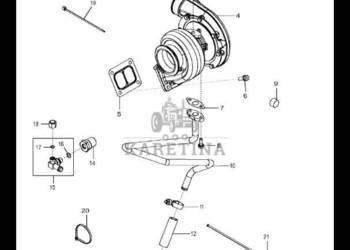 SE502374 John Deere 8345R - Turbospręźarka regenerowana