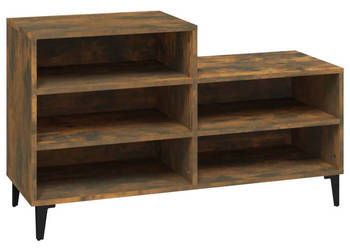 Półka na buty przydymiony dąb 102x36x60 cm WM-819737