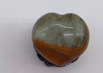 34x35mm serce z agatu naturalnego kolekcjonerskie dekoracja symbolizm #15