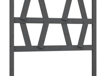 Wezgłowie łóżka szare 81x4x100 cm lite drewno sosnowe WM-818597