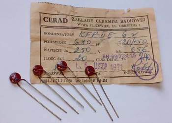 Kondensator 680pF 250V KFP CERAD