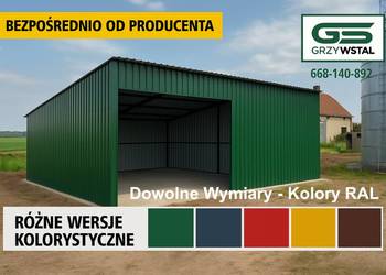 Garaż Blaszany|Blaszak|Wita otwarta|Hala|Schowek|Magazyn -  GRZYWSTAL
