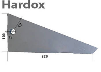 Płoza przednia HARDOX 24061926/L części do pługa STEENO