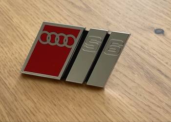 Audi A6 S6 Emblemat Znaczek Plakietka Nowy Oryginał 4A5853736