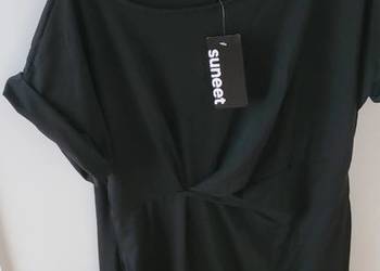 Sukienka damska czarna z kieszonkami -rozm L